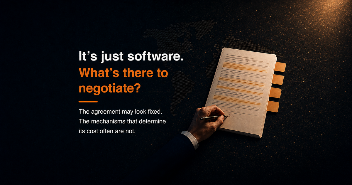It's just software, what's there to negotiate?